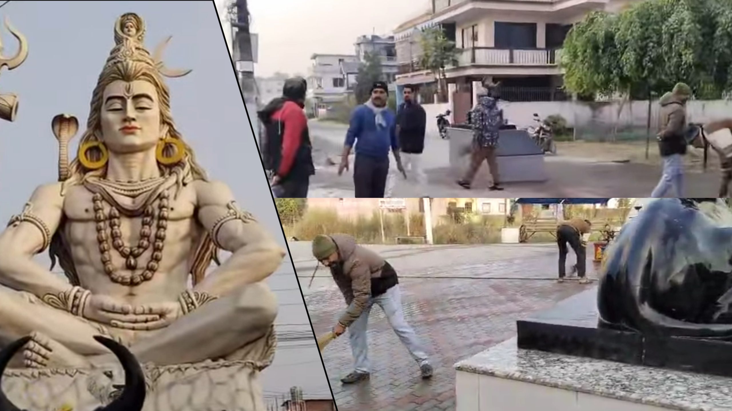 कोशी प्रदेशकै ठुलो शिव प्रतिमा सरसफाई कार्य सम्पन्न